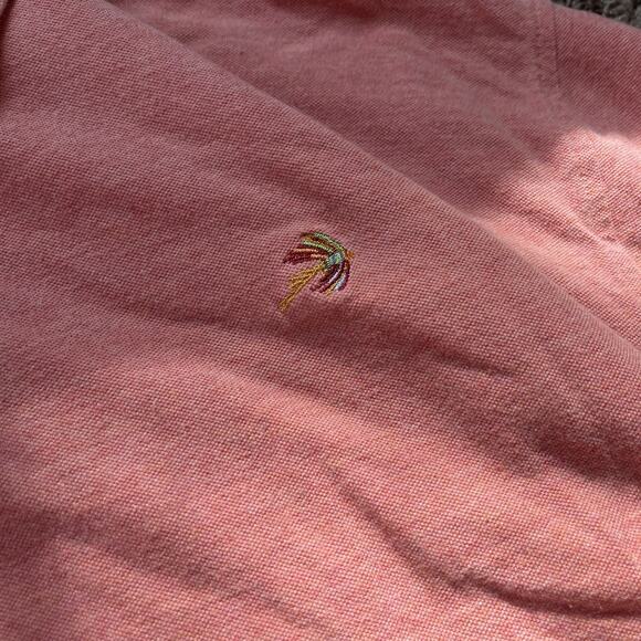 ORVIS Short Sleeve Golf Polo Orange Shirt Mens Size XL Vintage Y2K Casual - Picture 3 of 11